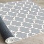 Conceptum Els1913 Alfombra de Terciopelo Gris 80 x 120 cm